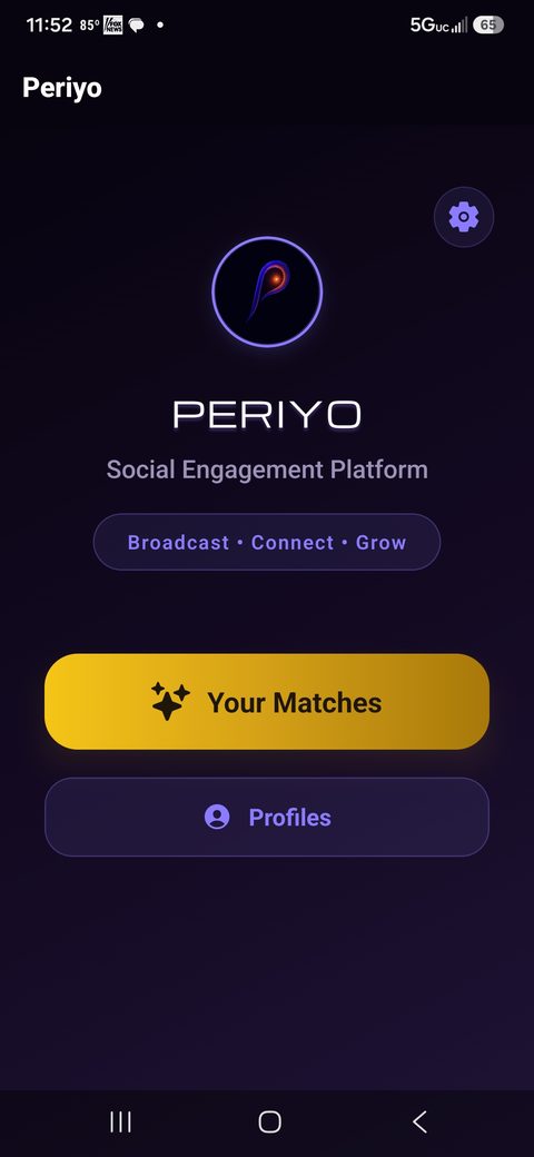 Periyo home screen